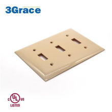 Decorativo eléctrico 3 Panel de interruptor de palanca de pandillas T9601-3